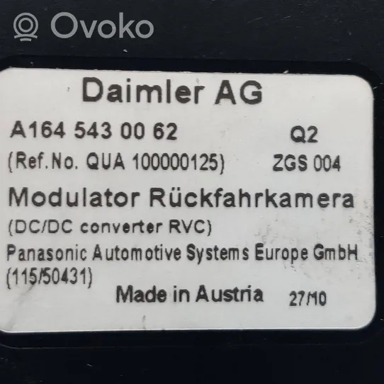 Mercedes-Benz R W251 Kameran ohjainlaite/moduuli A1645430062