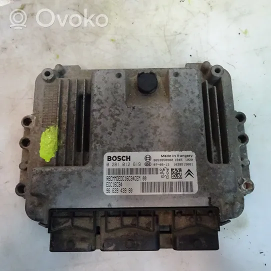 Peugeot Partner Unité de commande, module ECU de moteur 0281012619