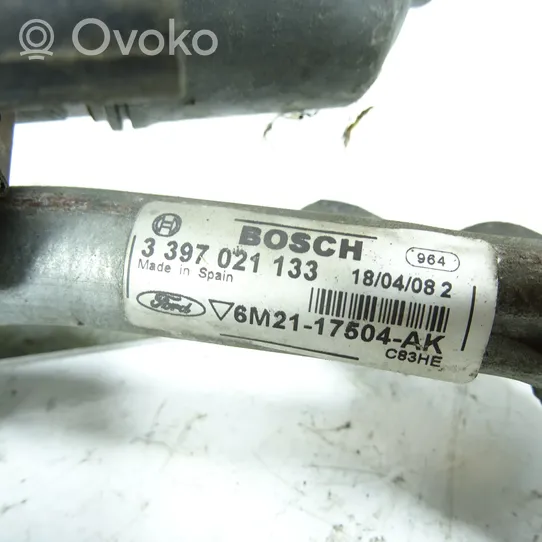 Ford S-MAX Mechanizm i silniczek wycieraczek szyby przedniej / czołowej 6M21-17504-AK