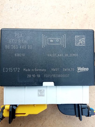 Peugeot Partner III Parking PDC control unit/module 9836044980