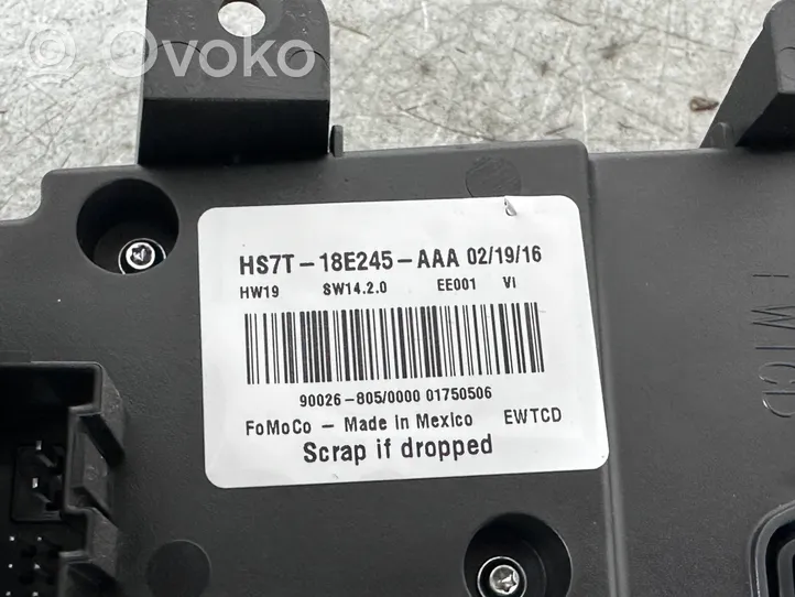 Ford Mondeo MK V Gaisa kondicioniera / klimata kontroles / salona apsildes vadības bloks (salonā) HS7T18E245AAA