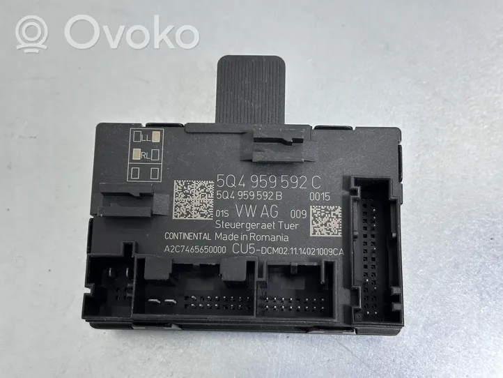 Volkswagen Golf VII Door control unit/module 5Q4959592C