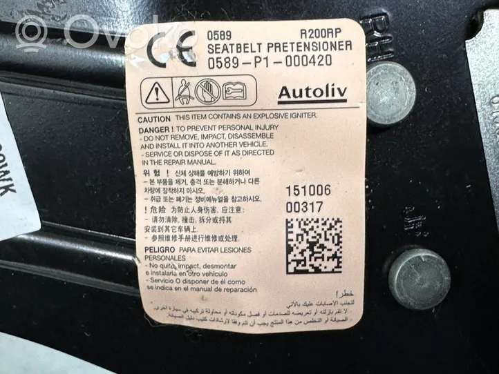 KIA Optima Ceinture de sécurité arrière 89820D4200