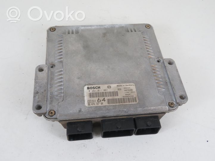 Peugeot 307 Unité de commande, module ECU de moteur 0281011081