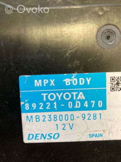 Toyota Yaris Autres unités de commande / modules 892210D470