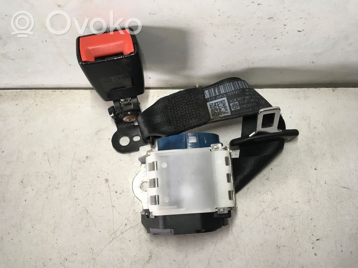 Volkswagen PASSAT B7 Pas bezpieczeństwa fotela tylnego środkowego 3C0857807Q