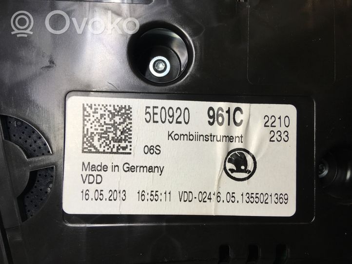 Skoda Octavia Mk3 (5E) Tachimetro (quadro strumenti) 5E0920961C