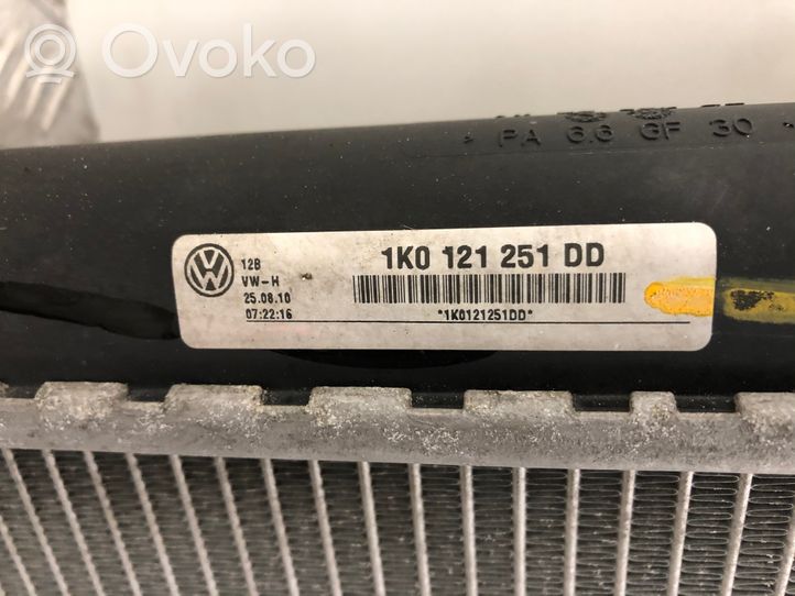 Volkswagen Touran II Радиатор охлаждающей жидкости 1K0121251DD