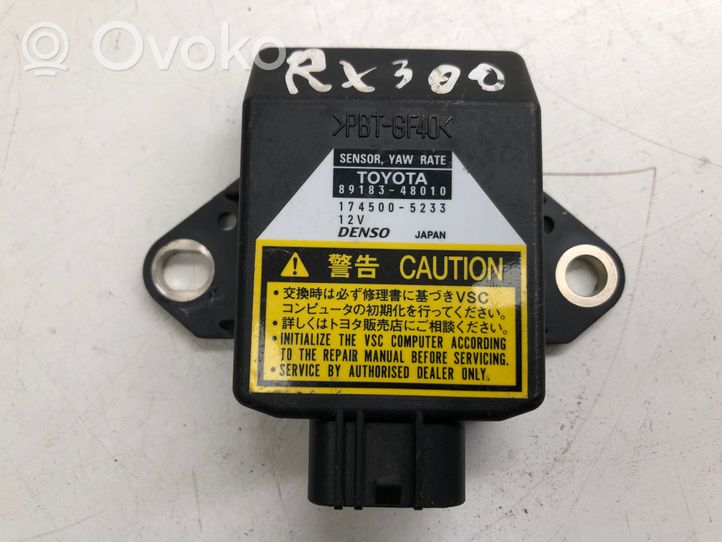 Lexus RX 330 - 350 - 400H Czujnik przyspieszenia ESP 8918348010