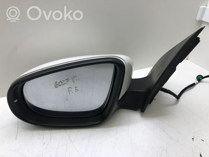 Volkswagen Golf VI Front door electric wing mirror 5K0857501CS