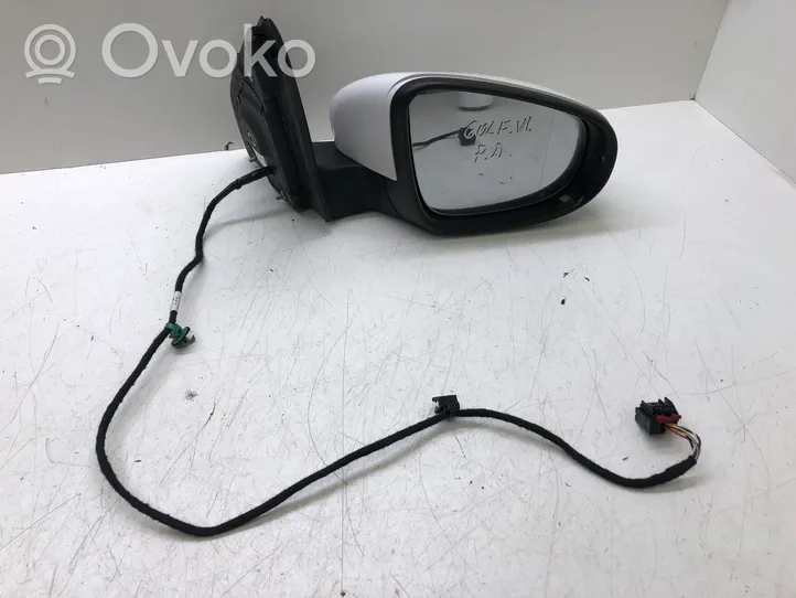 Volkswagen Golf VI Front door electric wing mirror 5K0857502CC