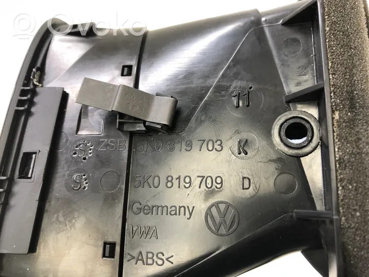 Volkswagen Golf VI Copertura griglia di ventilazione laterale cruscotto 5K0819709D