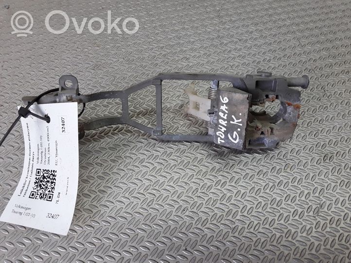 Volkswagen Touareg I Support extérieur, poignée de porte arrière 7L0839885A