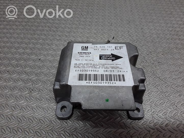 Opel Omega B2 Module de contrôle airbag 24420101