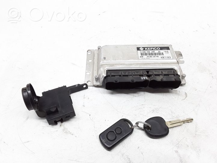 Hyundai Elantra Kit centralina motore ECU e serratura 3910926740