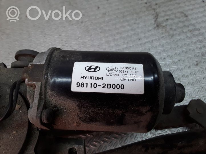 Hyundai Santa Fe Motor y varillaje del limpiaparabrisas delantero 981102B000