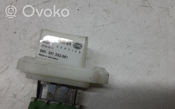 Ford Fiesta Rezystor / Opornik dmuchawy nawiewu 9ML351332361