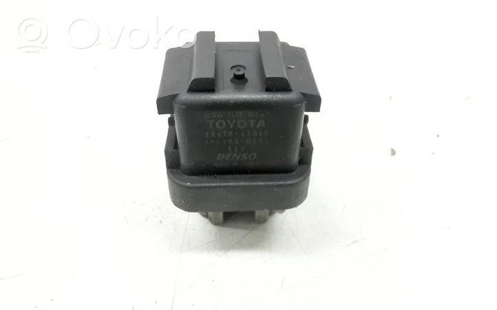 Toyota Yaris Žvakių pakaitinimo rėlė 2861067010