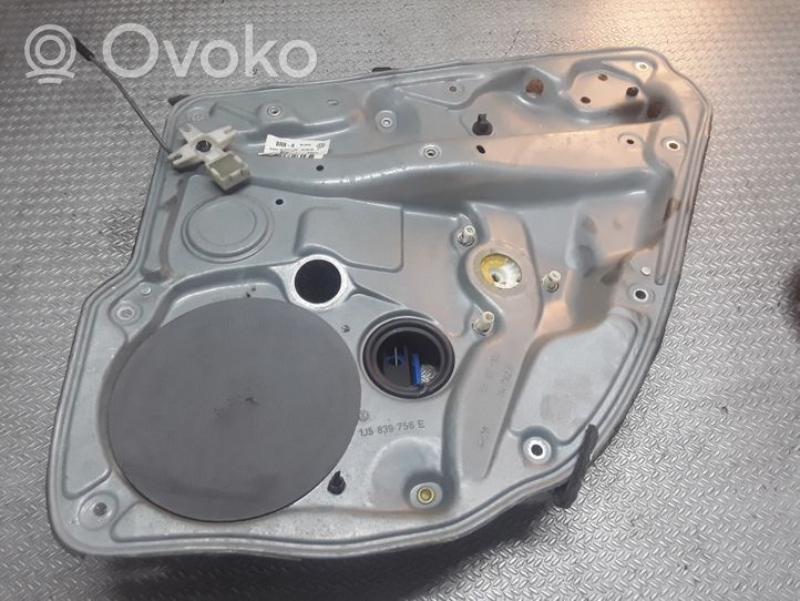 Volkswagen Bora Mechanizm podnoszenia szyby tylnej bez silnika 1J5839756E