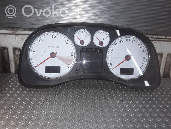 Peugeot 307 Compteur de vitesse tableau de bord 9655925880