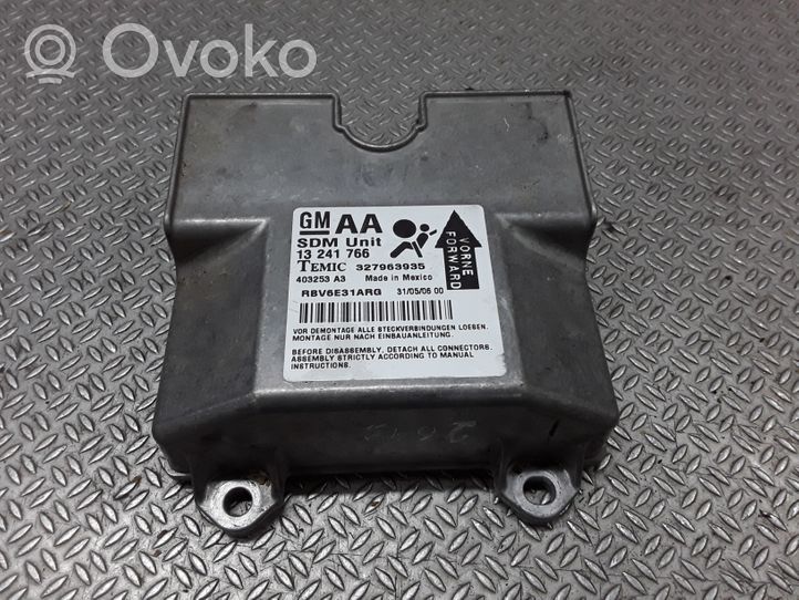 Opel Zafira B Airbag control unit/module 13241766