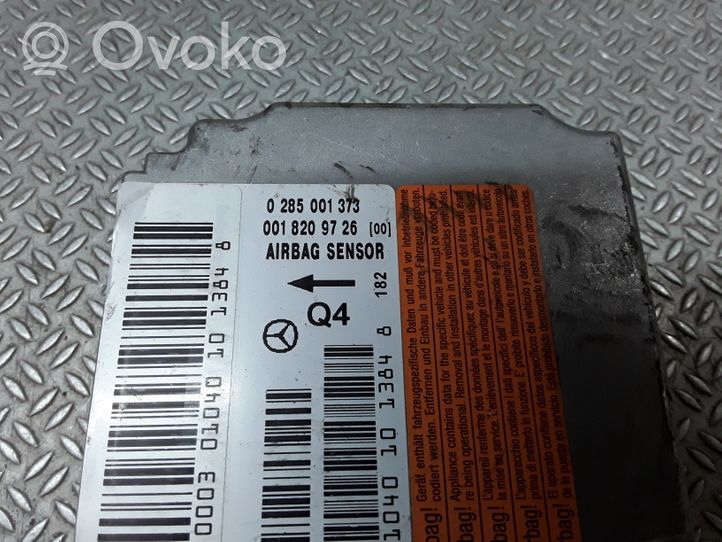 Mercedes-Benz C W203 Oro pagalvių valdymo blokas 0018209726