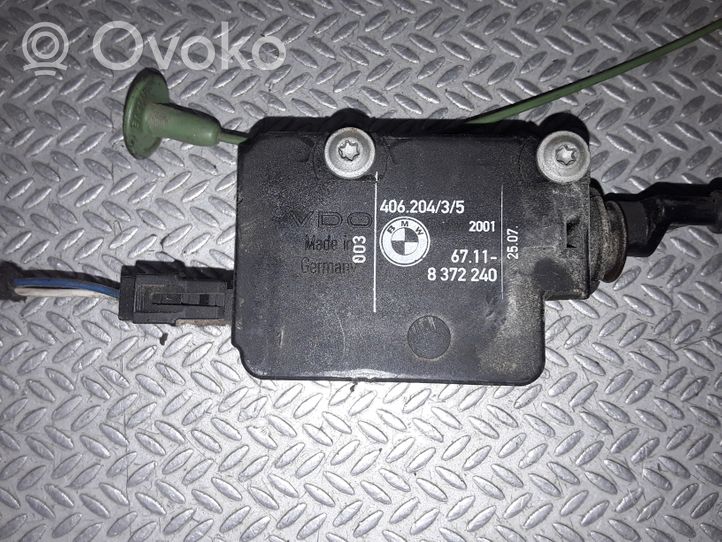 BMW 3 E46 Verrouillage du bouchon du réservoir de carburant 67118372240