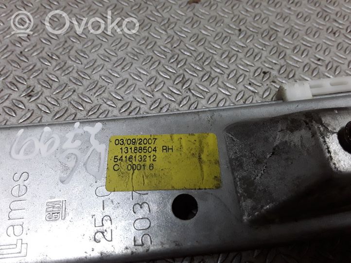 Opel Corsa D Ręczny podnośnik szyby drzwi tylnych 13188504RH