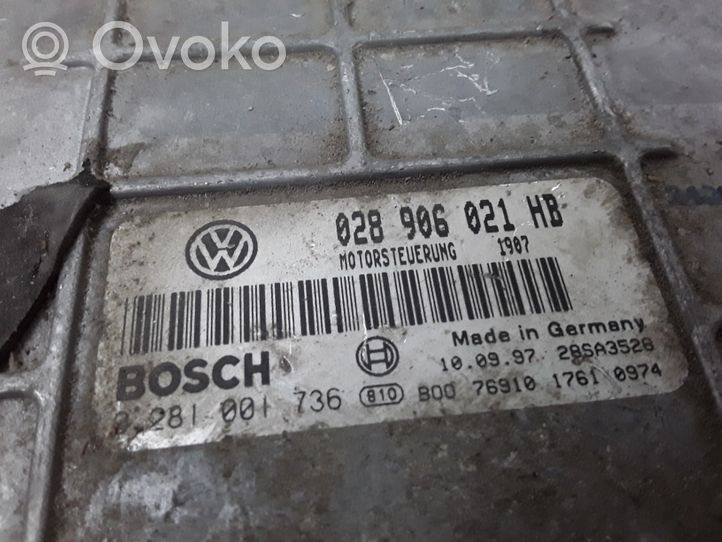Volkswagen Sharan Sterownik / Moduł ECU 028906021HB