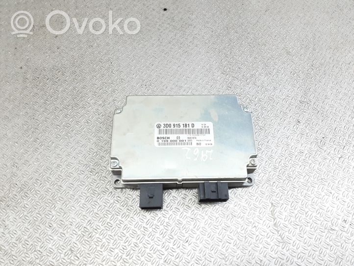 Volkswagen Phaeton Module de contrôle de batterie 3D0915181D