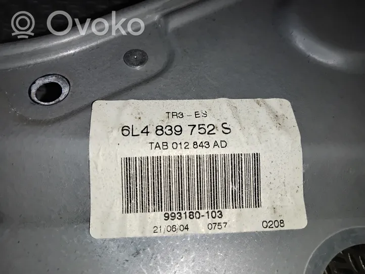 Seat Ibiza III (6L) Mechaninis galinio lango pakėlimo mechanizmas 6L4839752S