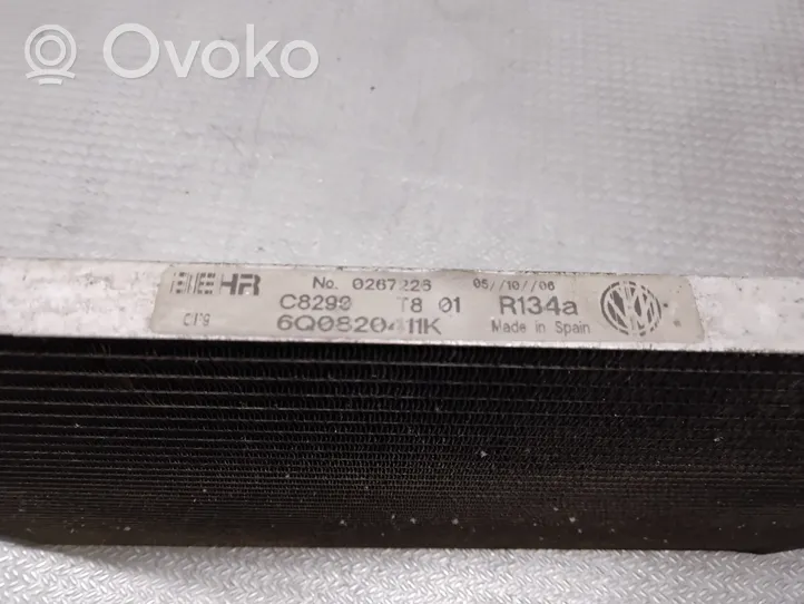 Volkswagen Polo IV 9N3 Radiateur condenseur de climatisation 6Q0820411K