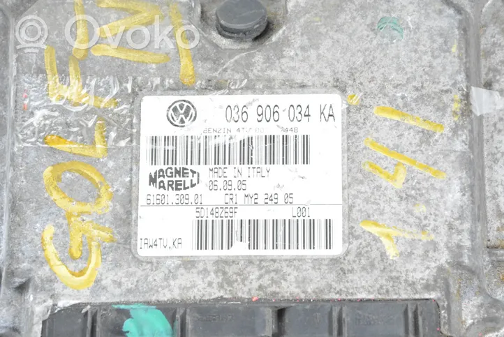 Volkswagen Golf IV Unité de commande, module ECU de moteur 6160130901