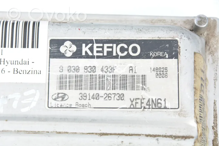 Hyundai Elantra Unité de commande, module ECU de moteur 39140-26730