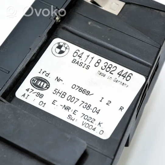 BMW 3 E46 Unidad de control climatización 8382446
