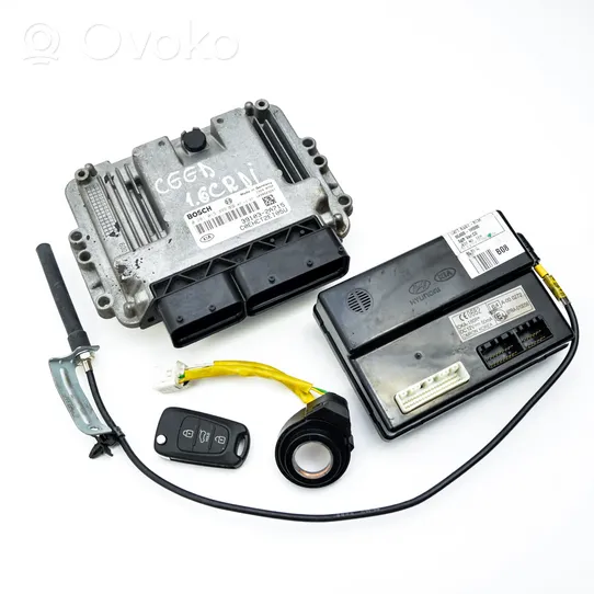 KIA Ceed Komputer / Sterownik ECU i komplet kluczy 0281013399