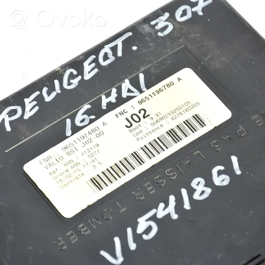 Peugeot 307 Kit calculateur ECU et verrouillage 9656161880