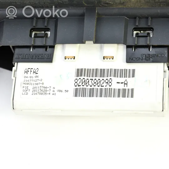 Renault Clio II Monitor / wyświetlacz / ekran 8200380298A