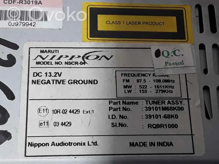 Suzuki Alto Radio / CD-Player / DVD-Player / Navigation 39101M68K00