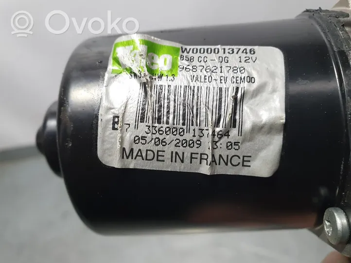 Citroen C4 Grand Picasso Etupyyhkimen vivusto ja moottori 9687621780