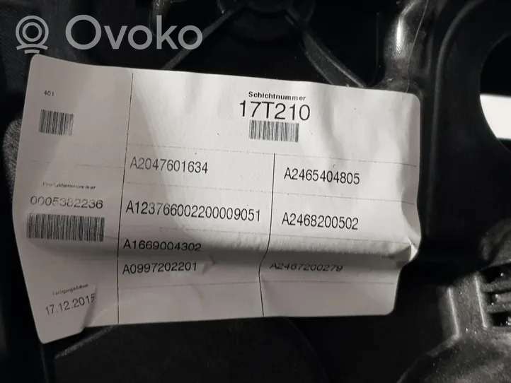 Mercedes-Benz B W246 W242 Etuoven sähkökäyttöinen ikkunan nostin A2047601634