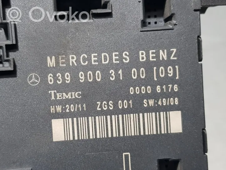 Mercedes-Benz Vito Viano W639 Kiti valdymo blokai/ moduliai 6399003100
