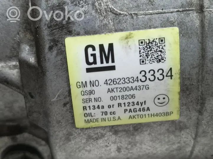 Opel Mokka X Kompresor / Sprężarka klimatyzacji A/C 426233343334