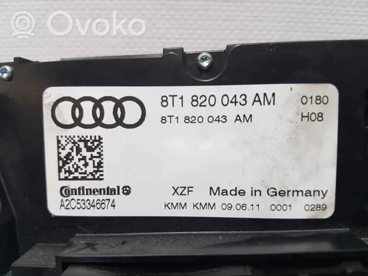 Audi Q5 SQ5 Блок управления кондиционера воздуха / климата/ печки (в салоне) 8T1820043AM