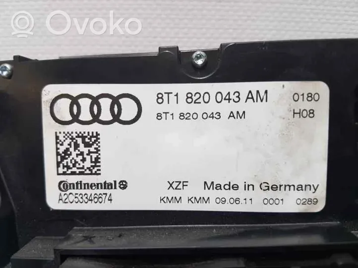 Audi Q5 SQ5 Oro kondicionieriaus/ klimato/ pečiuko valdymo blokas (salone) 8T1820043AM