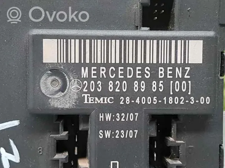 Mercedes-Benz CLC CL203 Moduł / Sterownik komfortu 2038208985