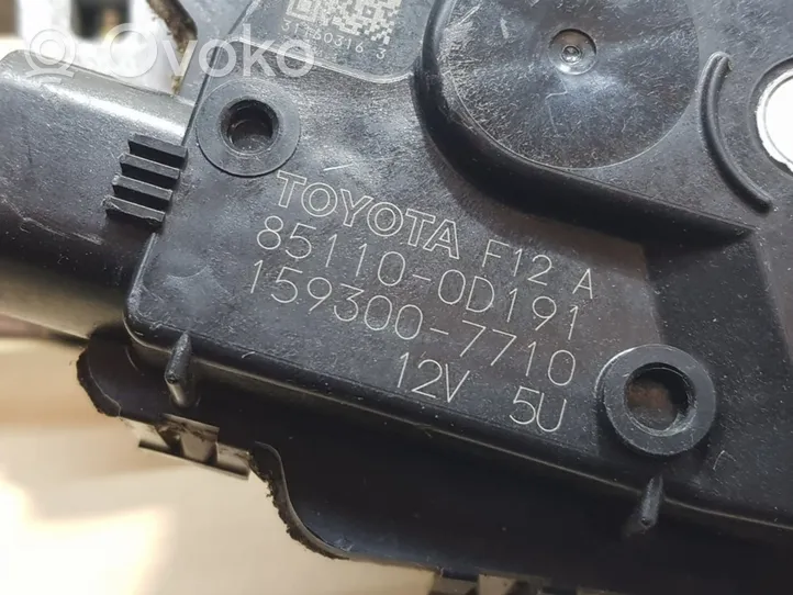 Toyota Yaris Mechanizm i silniczek wycieraczek szyby przedniej / czołowej 851100D191