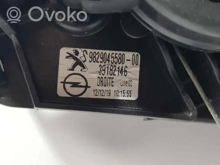 Opel Corsa F Takaoven ikkunan nostin moottorilla 9829045580