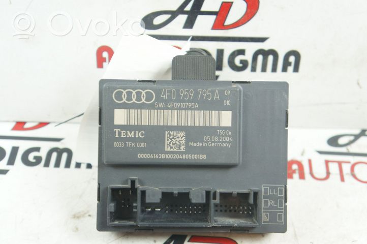 Audi A6 S6 C6 4F Durų elektronikos valdymo blokas 4F0959795A