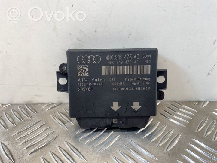 Audi RS7 C7 Pysäköintitutkan (PCD) ohjainlaite/moduuli 4H0919475AC